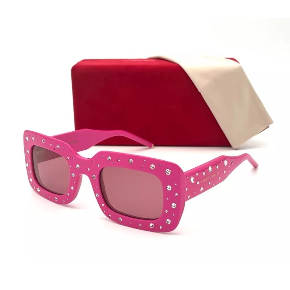 CAROLINA HERRERA HER0131 MU14S Pink / Light Pink 50mm Sunglasses